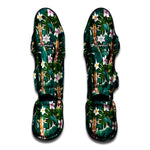 Tropical Giraffe Pattern Print Muay Thai Shin Guard