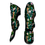 Tropical Giraffe Pattern Print Muay Thai Shin Guard