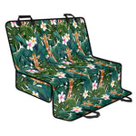 Tropical Giraffe Pattern Print Pet Car Back Seat Cover