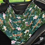 Tropical Giraffe Pattern Print Pet Car Back Seat Cover