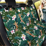 Tropical Giraffe Pattern Print Pet Car Back Seat Cover