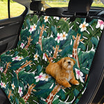 Tropical Giraffe Pattern Print Pet Car Back Seat Cover