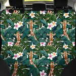 Tropical Giraffe Pattern Print Pet Car Back Seat Cover