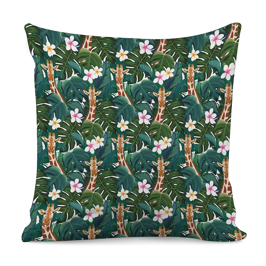 Tropical Giraffe Pattern Print Pillow Cover