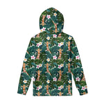 Tropical Giraffe Pattern Print Pullover Hoodie