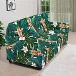 Tropical Giraffe Pattern Print Sofa Cover