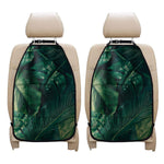 Tropical Green Leaves Print Car Seat Organizers