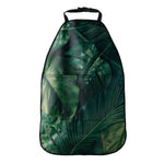 Tropical Green Leaves Print Car Seat Organizers