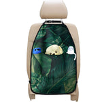 Tropical Green Leaves Print Car Seat Organizers