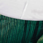 Tropical Green Leaves Print Sofa Cover