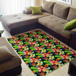 Tropical Hawaii Flowers Pattern Print Area Rug GearFrost