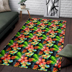 Tropical Hawaii Flowers Pattern Print Area Rug GearFrost