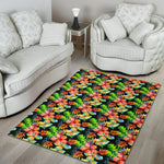 Tropical Hawaii Flowers Pattern Print Area Rug GearFrost