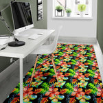 Tropical Hawaii Flowers Pattern Print Area Rug GearFrost