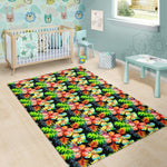 Tropical Hawaii Flowers Pattern Print Area Rug GearFrost