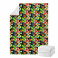 Tropical Hawaii Flowers Pattern Print Blanket