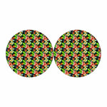Tropical Hawaii Flowers Pattern Print Car Coasters