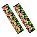 Tropical Hawaii Flowers Pattern Print Car Seat Belt Covers