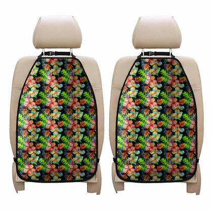 Tropical Hawaii Flowers Pattern Print Car Seat Organizers
