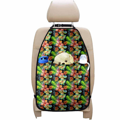 Tropical Hawaii Flowers Pattern Print Car Seat Organizers