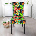 Tropical Hawaii Flowers Pattern Print Dining Chair Slipcover