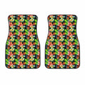 Tropical Hawaii Flowers Pattern Print Front Car Floor Mats