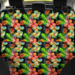 Tropical Hawaii Flowers Pattern Print Pet Car Back Seat Cover