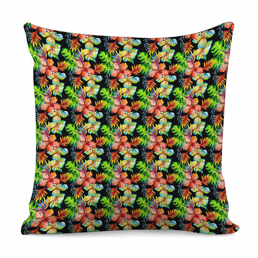 Tropical Hawaii Flowers Pattern Print Pillow Cover
