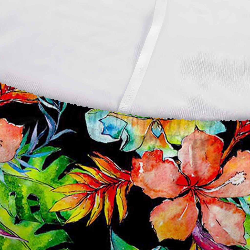 Tropical Hawaii Flowers Pattern Print Sofa Cover