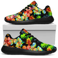 Tropical Hawaii Flowers Pattern Print Walking Shoes