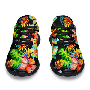 Tropical Hawaii Flowers Pattern Print Sport Shoes GearFrost