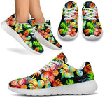 Tropical Hawaii Flowers Pattern Print Sport Shoes GearFrost