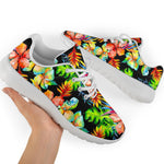 Tropical Hawaii Flowers Pattern Print Sport Shoes GearFrost