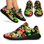 Tropical Hawaii Flowers Pattern Print Sport Shoes GearFrost