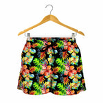 Tropical Hawaii Flowers Pattern Print Women's Shorts