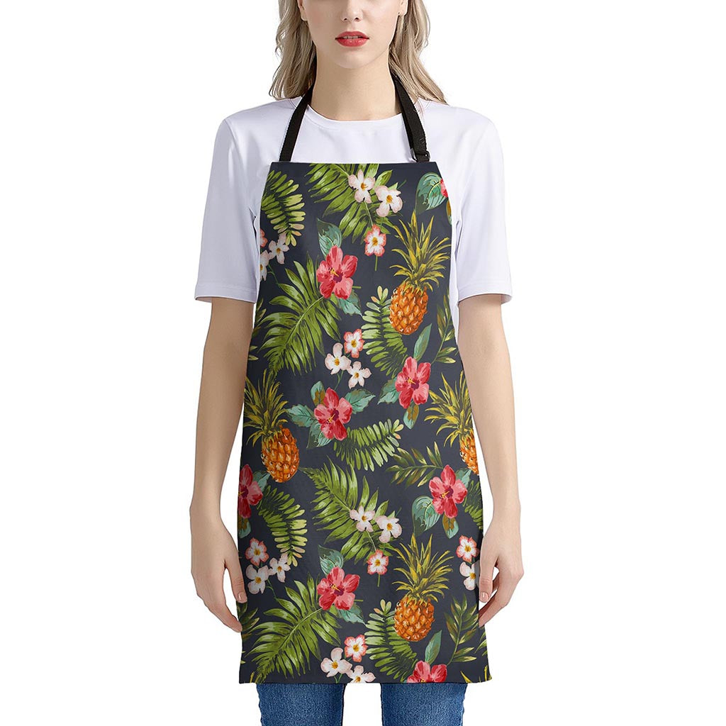 Tropical Hawaii Pineapple Pattern Print Apron
