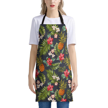 Tropical Hawaii Pineapple Pattern Print Apron