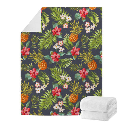 Tropical Hawaii Pineapple Pattern Print Blanket