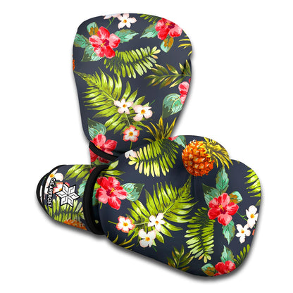 Tropical Hawaii Pineapple Pattern Print Boxing Gloves