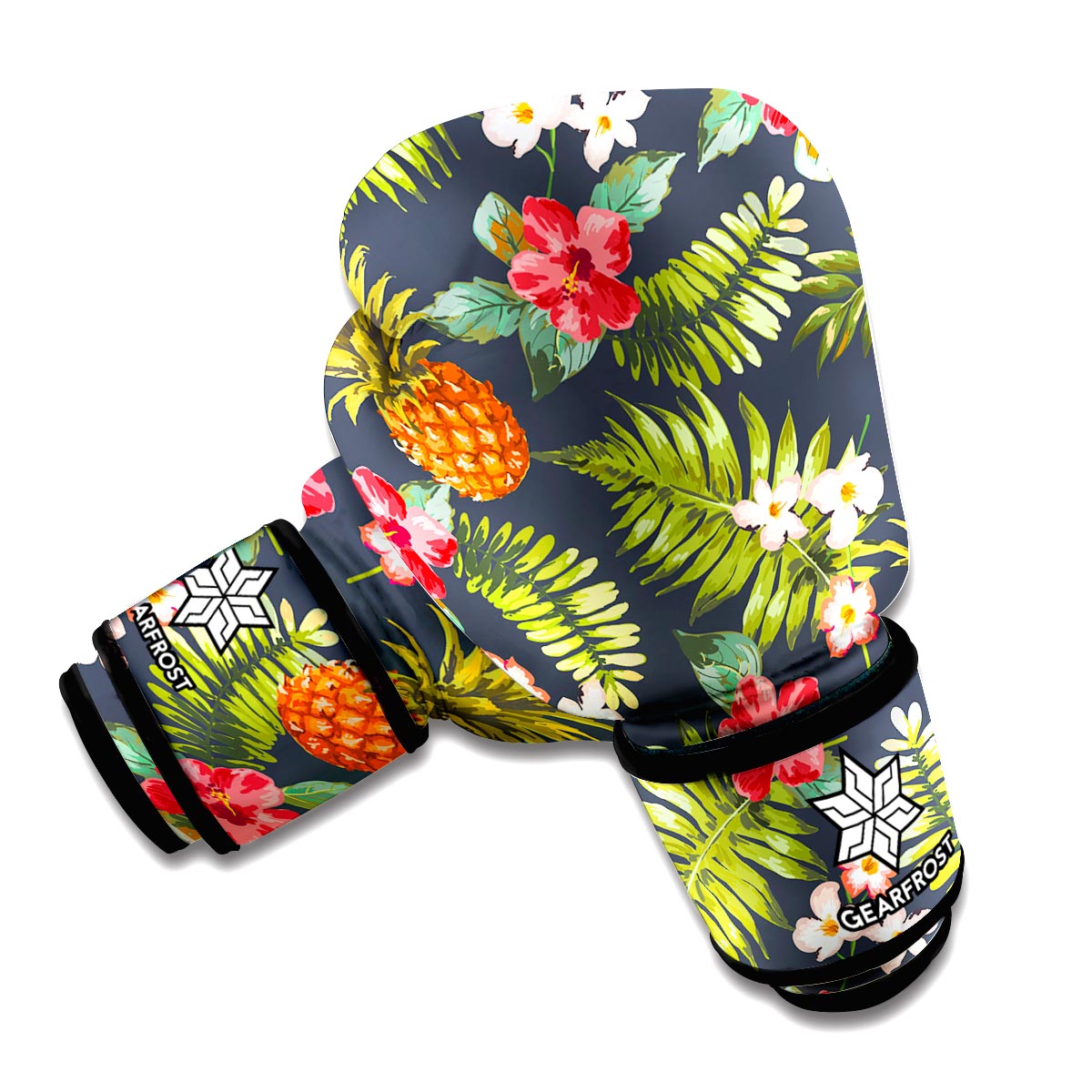 Tropical Hawaii Pineapple Pattern Print Boxing Gloves