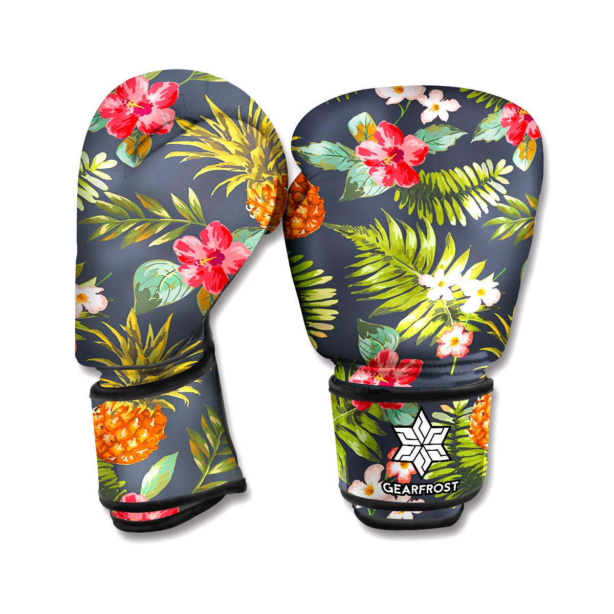 Tropical Hawaii Pineapple Pattern Print Boxing Gloves