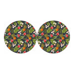 Tropical Hawaii Pineapple Pattern Print Car Coasters