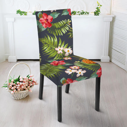 Tropical Hawaii Pineapple Pattern Print Dining Chair Slipcover