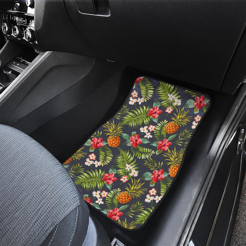Tropical Hawaii Pineapple Pattern Print Front Car Floor Mats