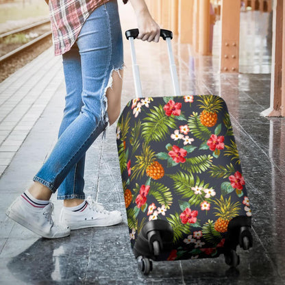 Tropical Hawaii Pineapple Pattern Print Luggage Cover GearFrost