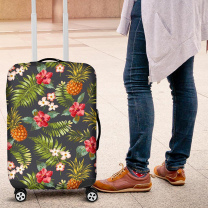 Tropical Hawaii Pineapple Pattern Print Luggage Cover GearFrost