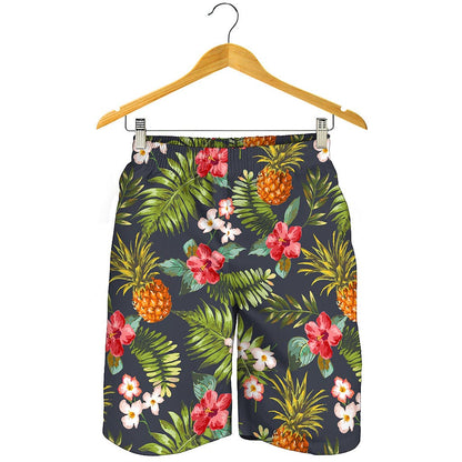 Tropical Hawaii Pineapple Pattern Print Men's Shorts