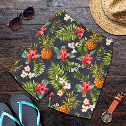 Tropical Hawaii Pineapple Pattern Print Men's Shorts