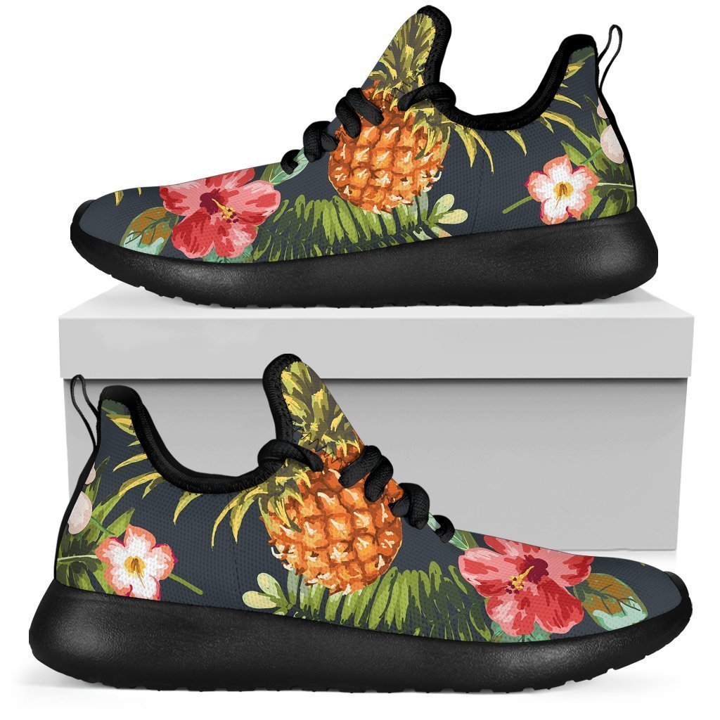 Tropical Hawaii Pineapple Pattern Print Mesh Knit Shoes GearFrost