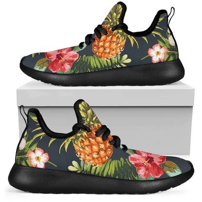Tropical Hawaii Pineapple Pattern Print Mesh Knit Shoes GearFrost